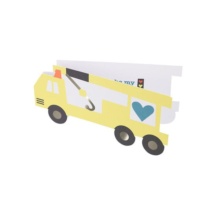 Truck Kids Valentine's Card Set