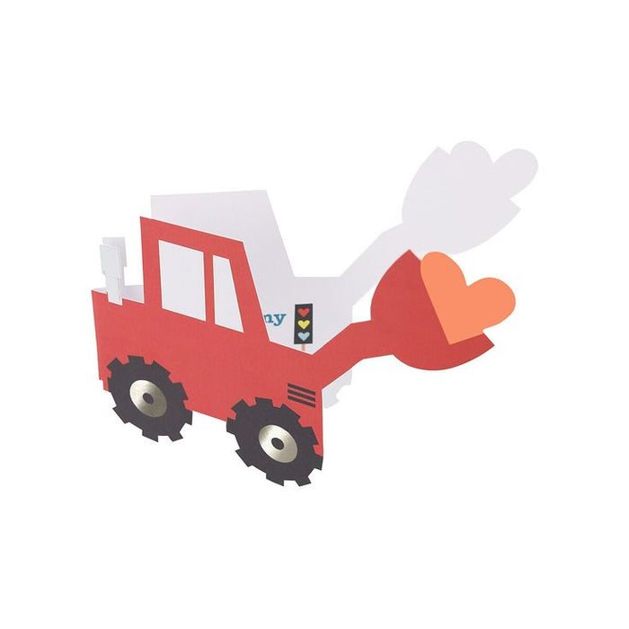 Truck Kids Valentine's Card Set