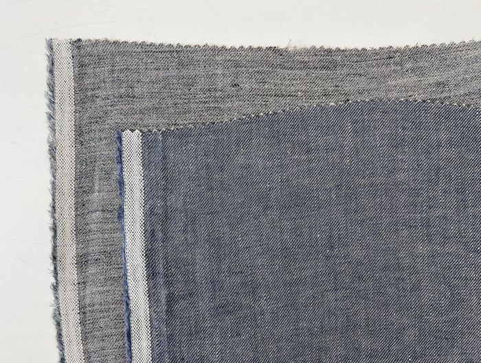Two-Tone Chambray Twill | 100% Linen Fabric 8331 8332