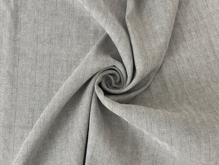 Two-Tone Herringbone Pinstripe | Linen Cotton Fabric 7303 7304
