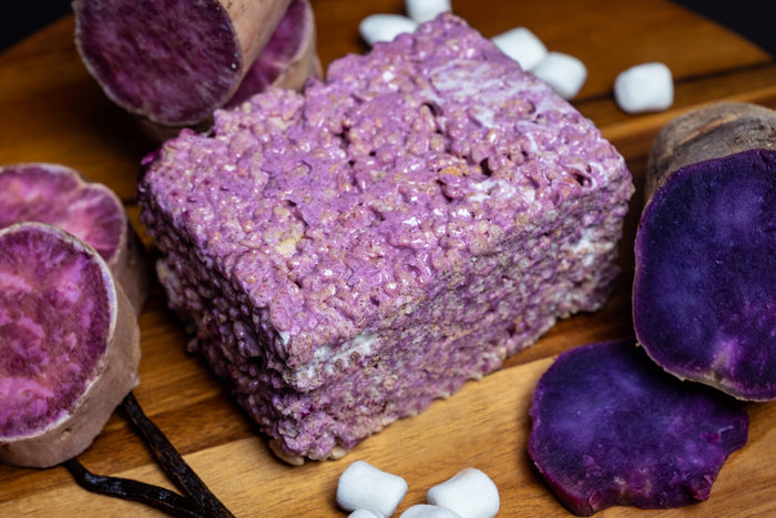 Ube Vanilla Crispie Treat