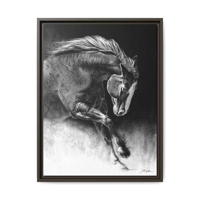 "Unbridled" Framed Canvas
