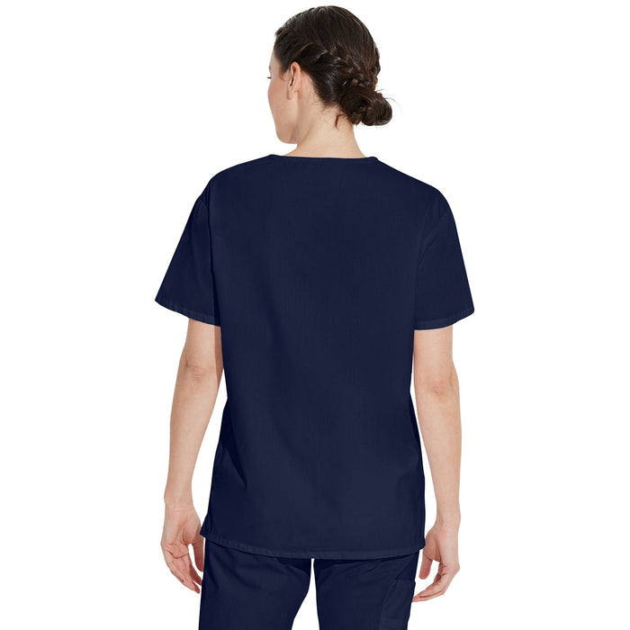 Unisex EDS Signature Tuckable V-Neck Scrub Top - Navy - 2