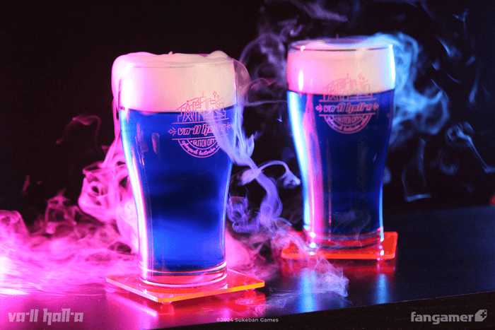 VA-11 HALL-A Pub Glass & Coaster Set