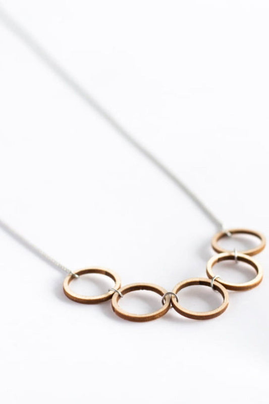 Valona Luna Wood Necklace