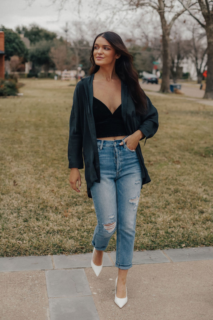 Velvet Bralette Top