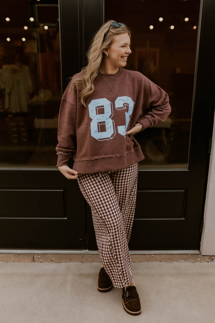 Victory Lane Sweatshirt- Mocha