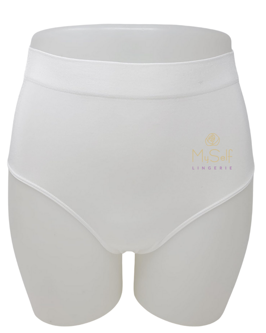 Wacoal 8834175 White B-Smooth Seamless Hi Cut Brief myselflingerie.com