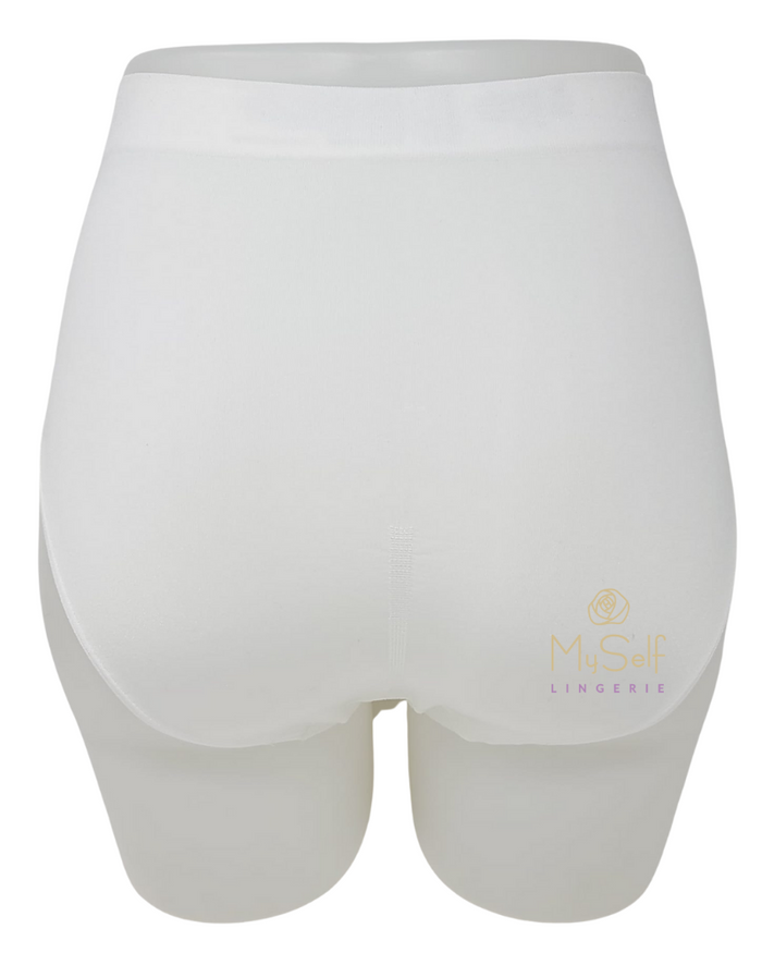 Wacoal 8834175 White B-Smooth Seamless Hi Cut Brief myselflingerie.com