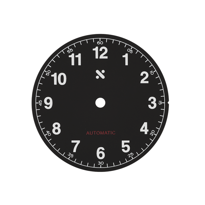 Watch Dial: 106 Minimal Tool Dial Black