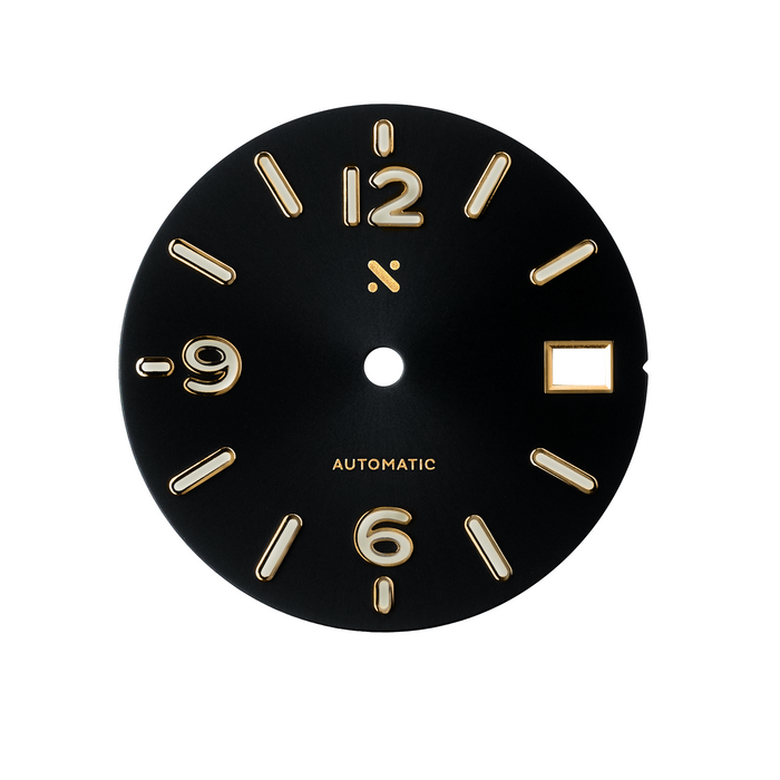 Watch Dial: B&R Pilot Black/Gold
