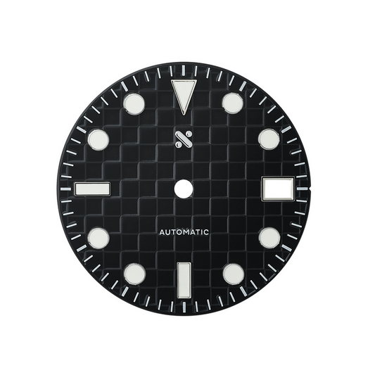 Watch Dial: Checkerboard Cool Black