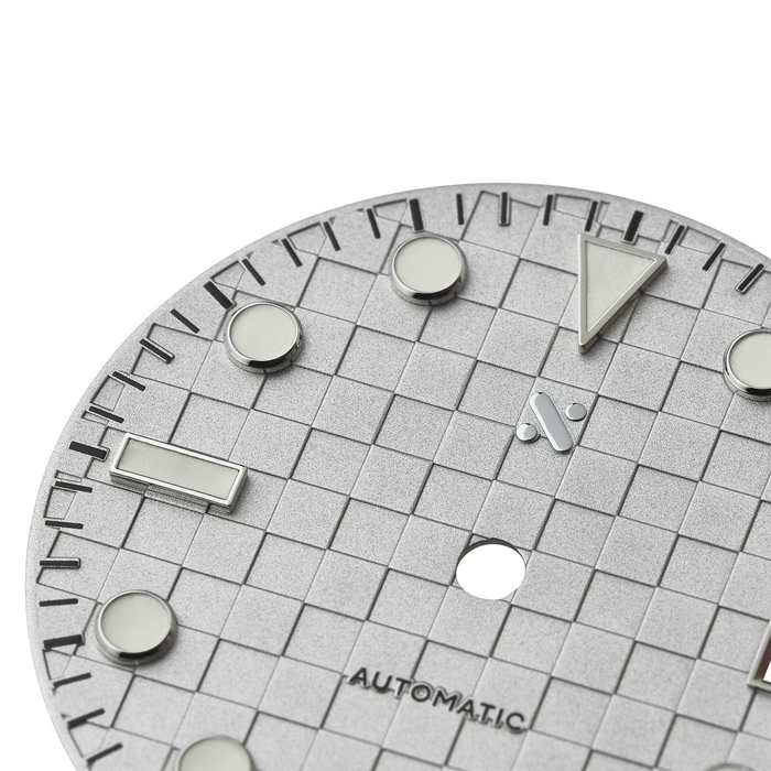 Watch Dial: Checkerboard Cool Grey