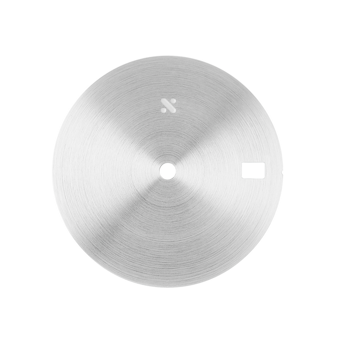 Watch Dial: Circular Brushed Steel
