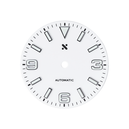 Watch Dial: Explorer Enamel White