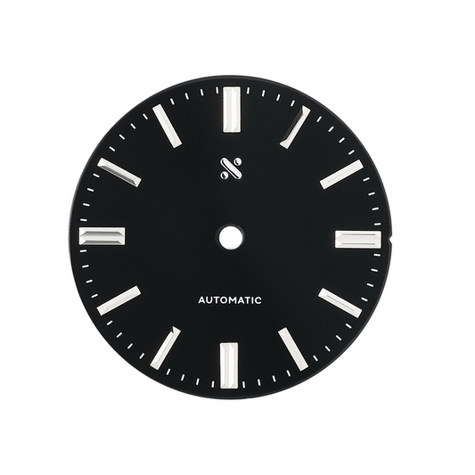 Watch Dial: GS Dress Enamel Black