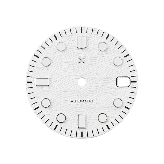 Watch Dial: The Great Wave White