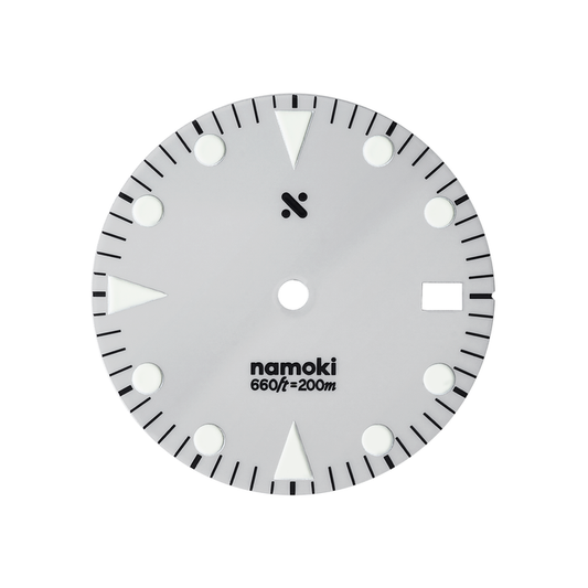 Watch Dial: Tudor Sub Style Enamel Grey with Markers