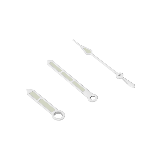 Watch Hands: Milspec White