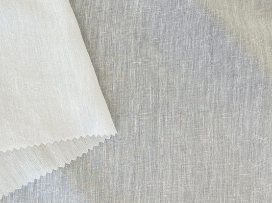 White Linen Rayon Fabric – Ultra Lightweight, Gauze Texture, 46” Wide 3226