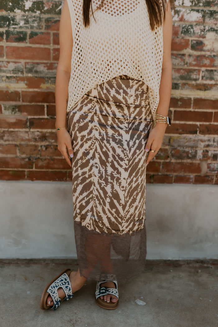 Wild At Heart Satin Skirt