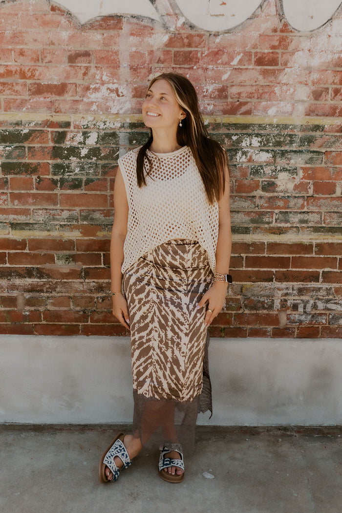 Wild At Heart Satin Skirt