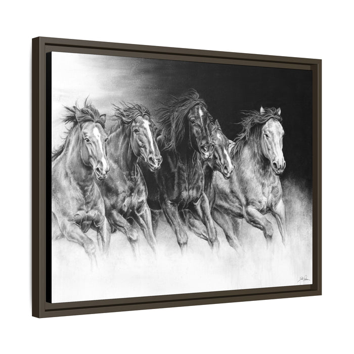 "Wild Bunch" Framed Canvas