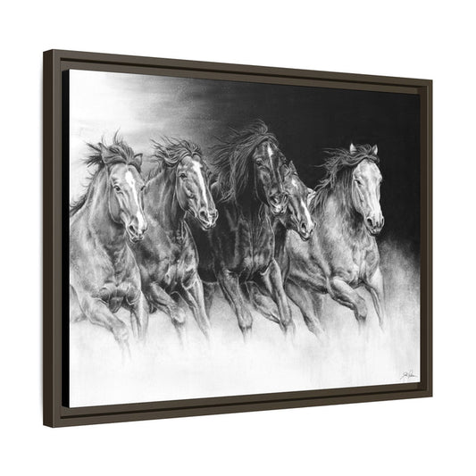 "Wild Bunch" Framed Canvas