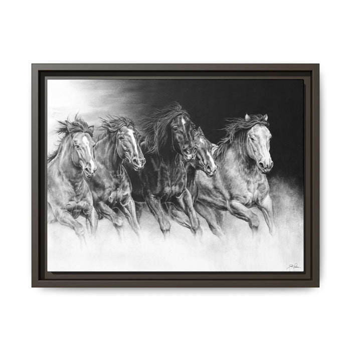 "Wild Bunch" Framed Canvas