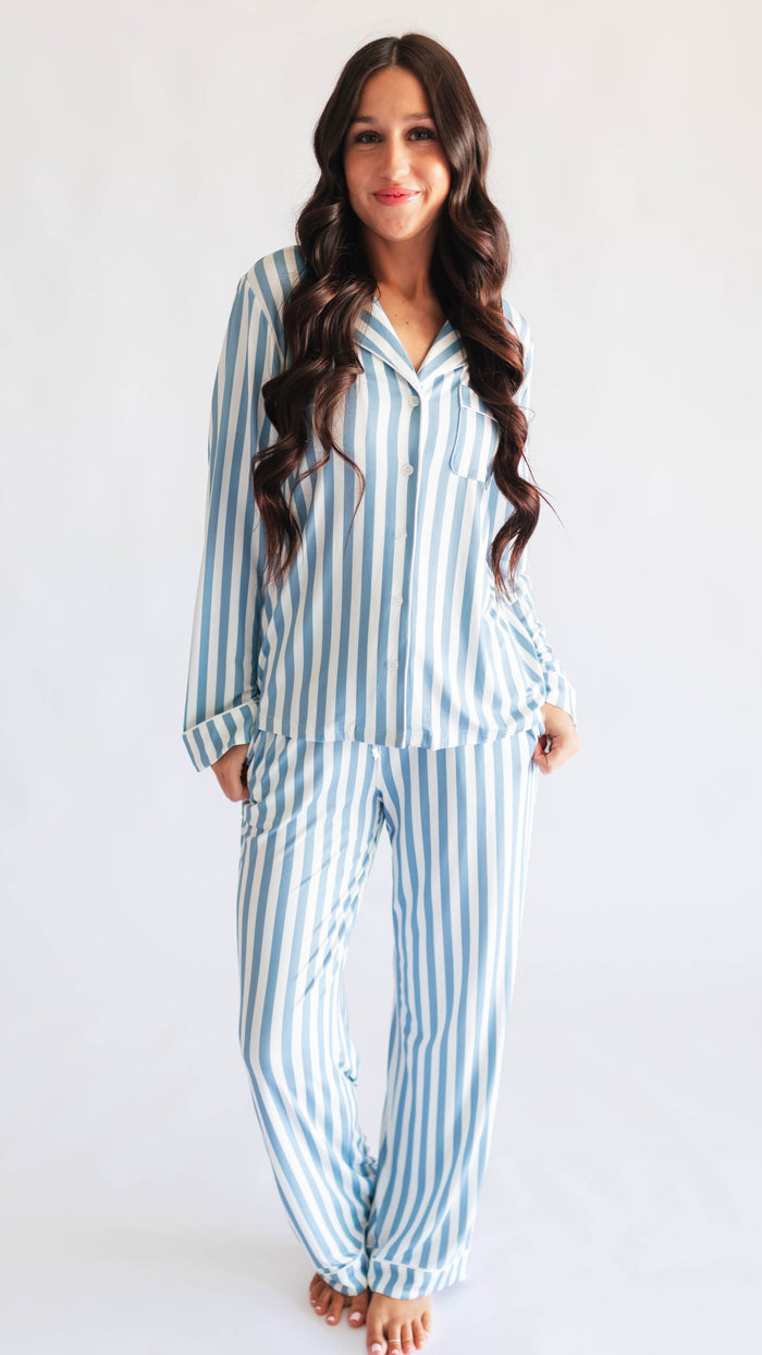 Women's Button Up Set In Beau