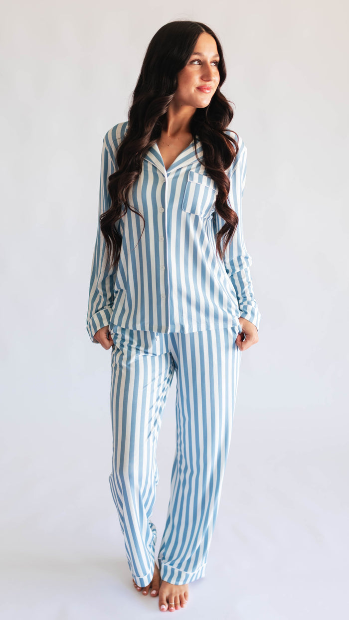 Women's Button Up Set In Beau