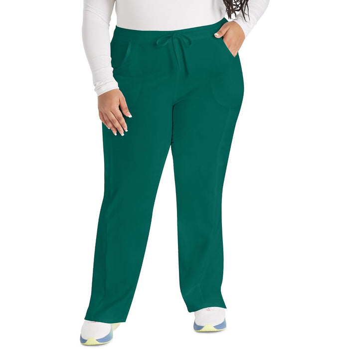 Women's EDS Essentials Mid Rise Straight Leg Drawstring Scrub Pant - Hunter Green - 1