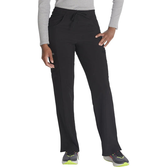Women's EDS Essentials Mid Rise Straight Leg Drawstring Scrub Pant - Black - 1