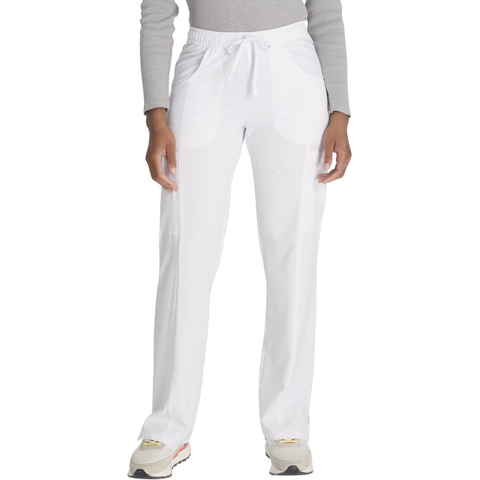 Women's EDS Essentials Mid Rise Straight Leg Drawstring Scrub Pant - White - 1