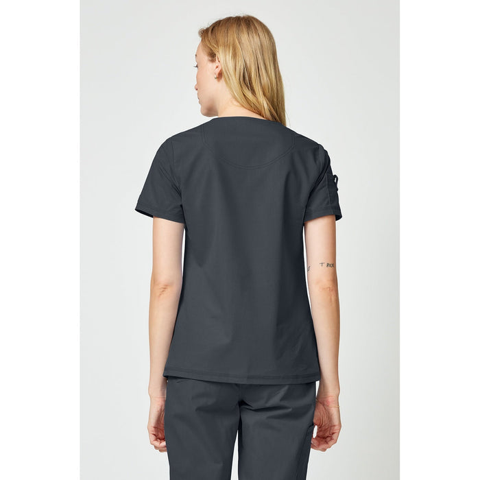 Women's Forge Tuck In Scrub Top - Pewter - 2