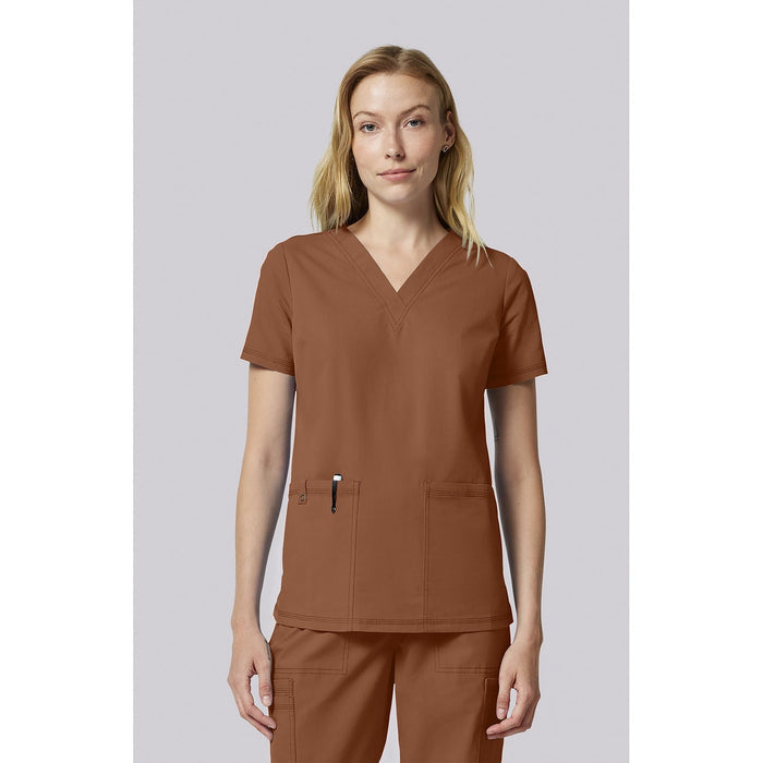 Women's Forge V-Neck Scrub Top - Ginger Glow - 1