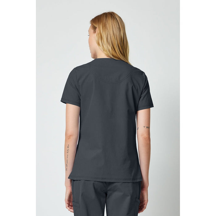 Women's Forge V-Neck Scrub Top - Pewter - 2