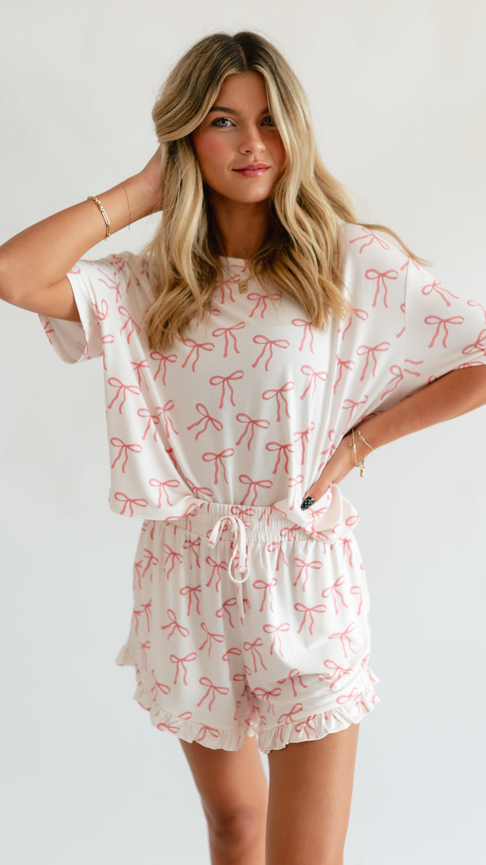 Women's Ruffle Short Set in Halle