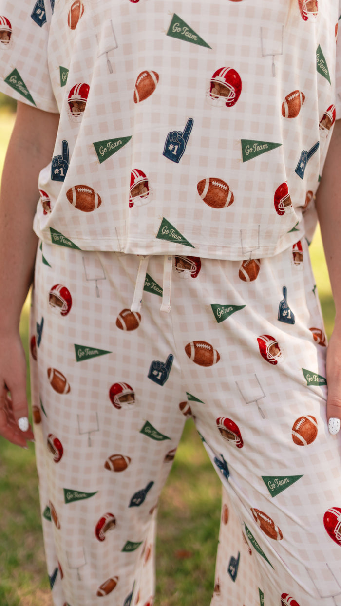 Women's T-Shirt and Pants Set in Football