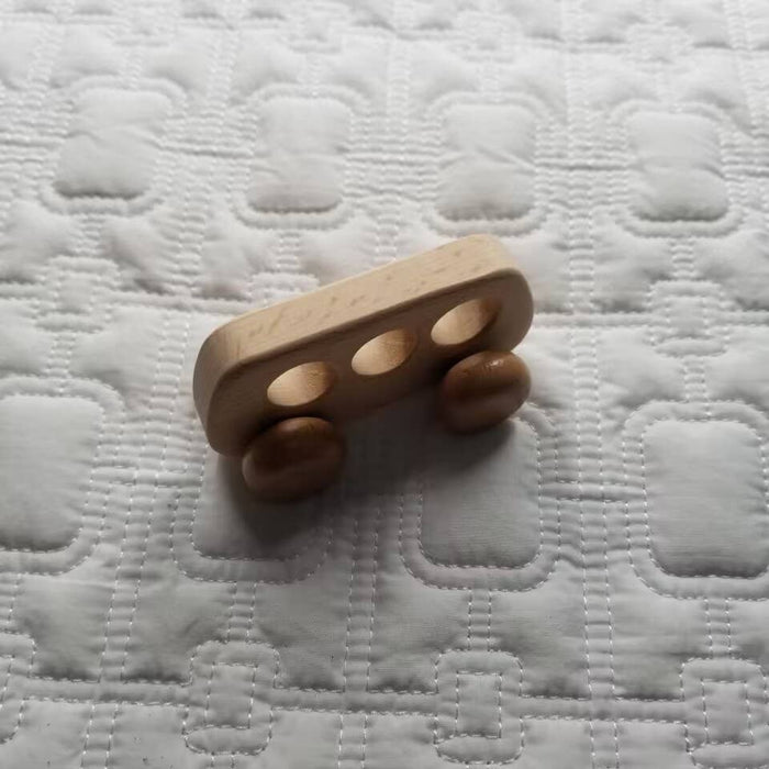 Wooden Bus Teether Trolley Toy Car