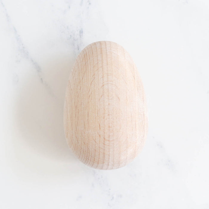 Wooden Darning Egg-Stitched Modern