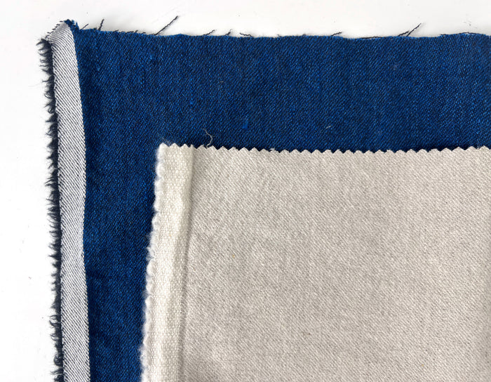 Wool Linen Blend Twill Fabric – Yarn Dyed, Medium to Heavy Weight 8181 8182