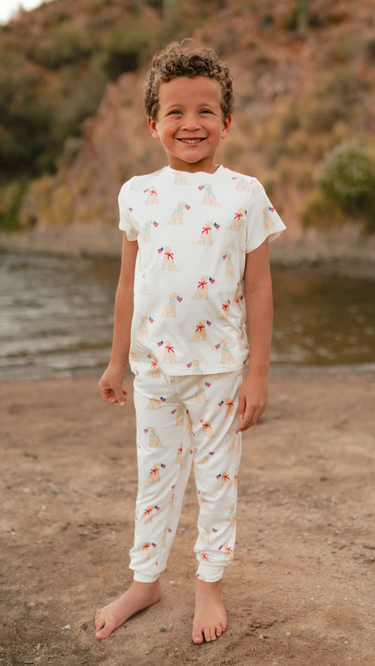 Youth Jogger Set In American Pups