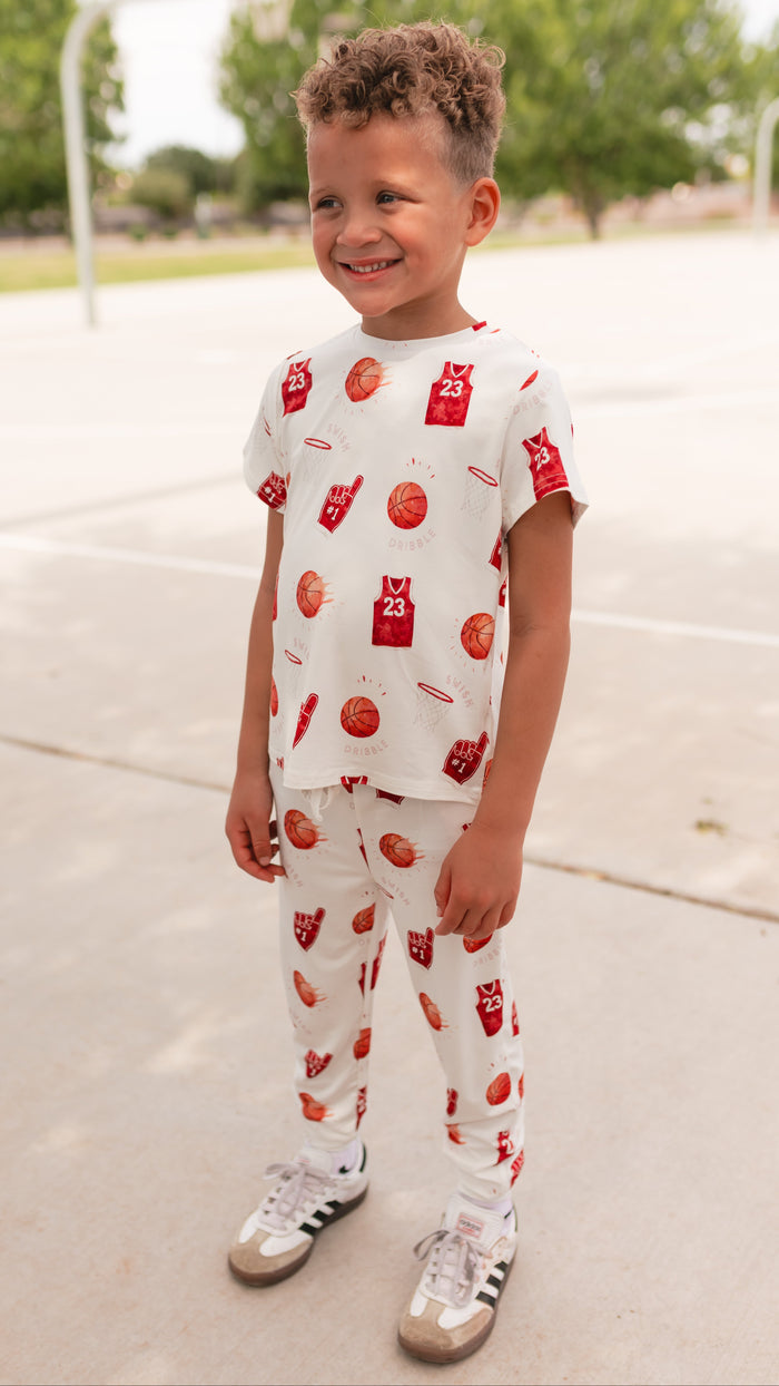 Youth Jogger Set In Basketball