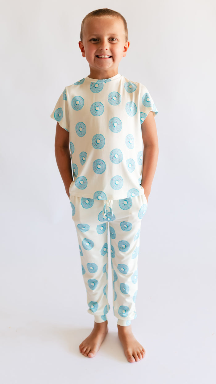 Youth Jogger Set In Blue Donuts