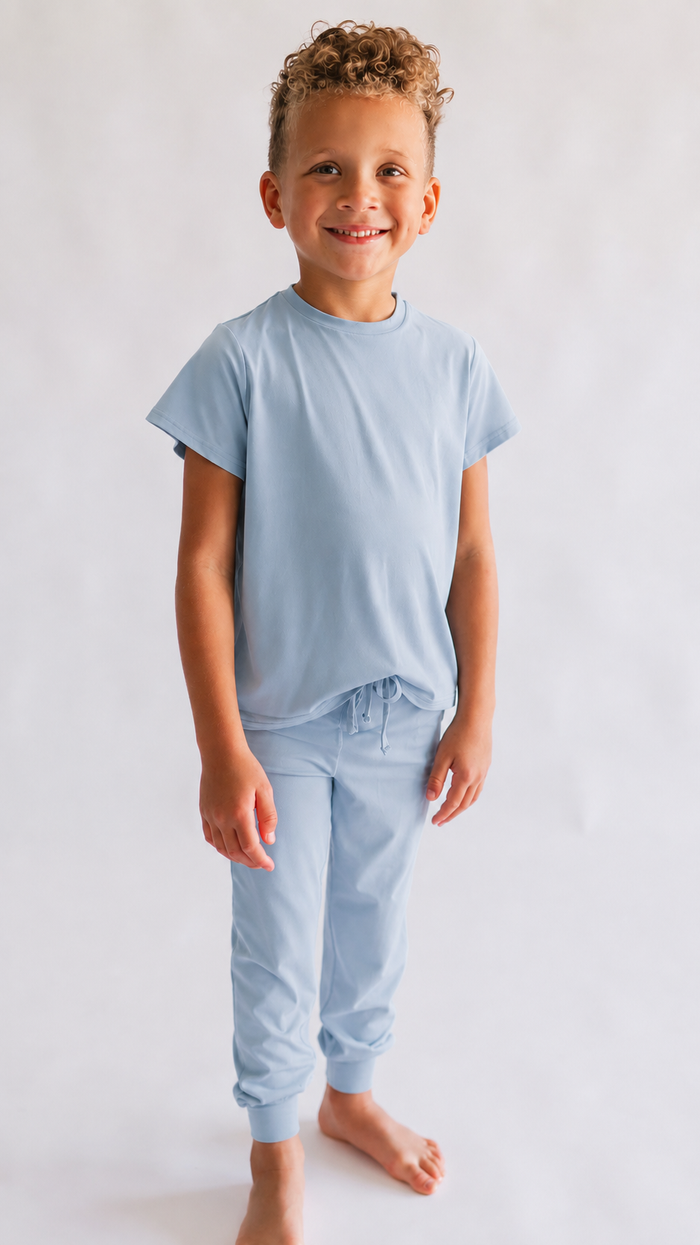 Youth Jogger Set In Cornflower Blue