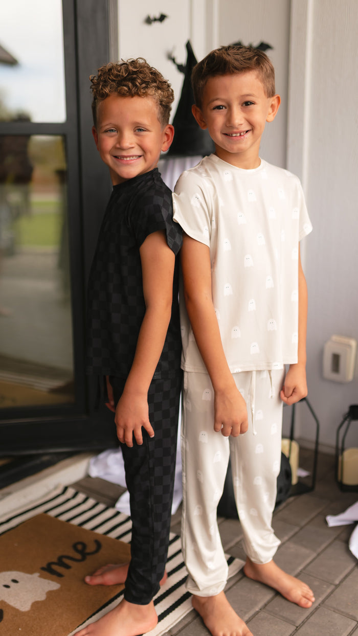 Youth Jogger Set In Cream Ghost