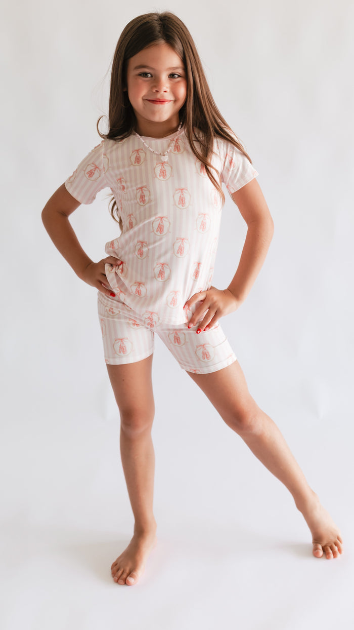 Youth Pajama short sleeve and shorts in Dance