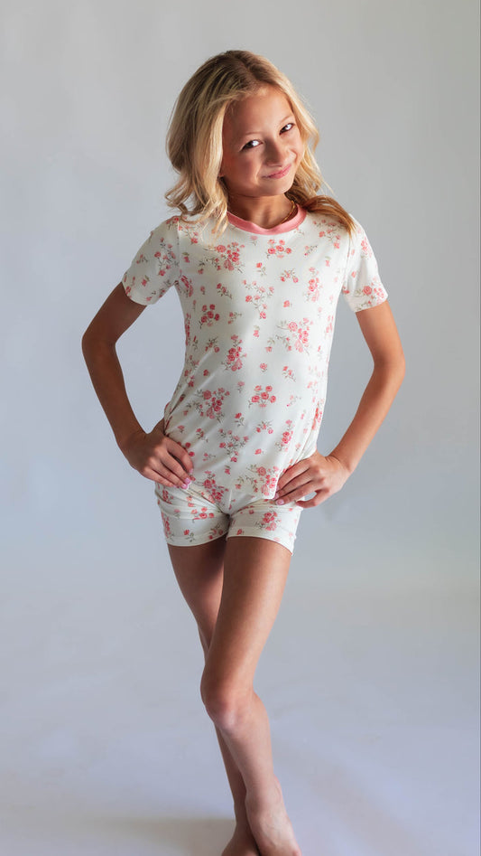 Youth Pajama short sleeve and shorts in Quinn