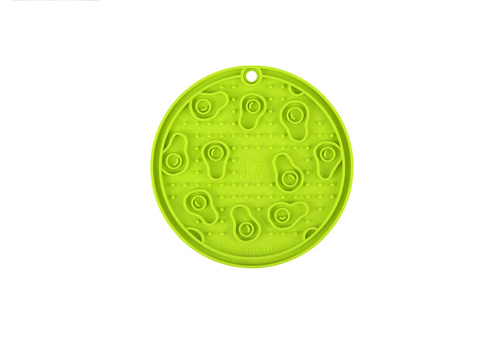 P.L.A.Y. ZoomieRex EverLick Mat - Small Avocado green mat shown